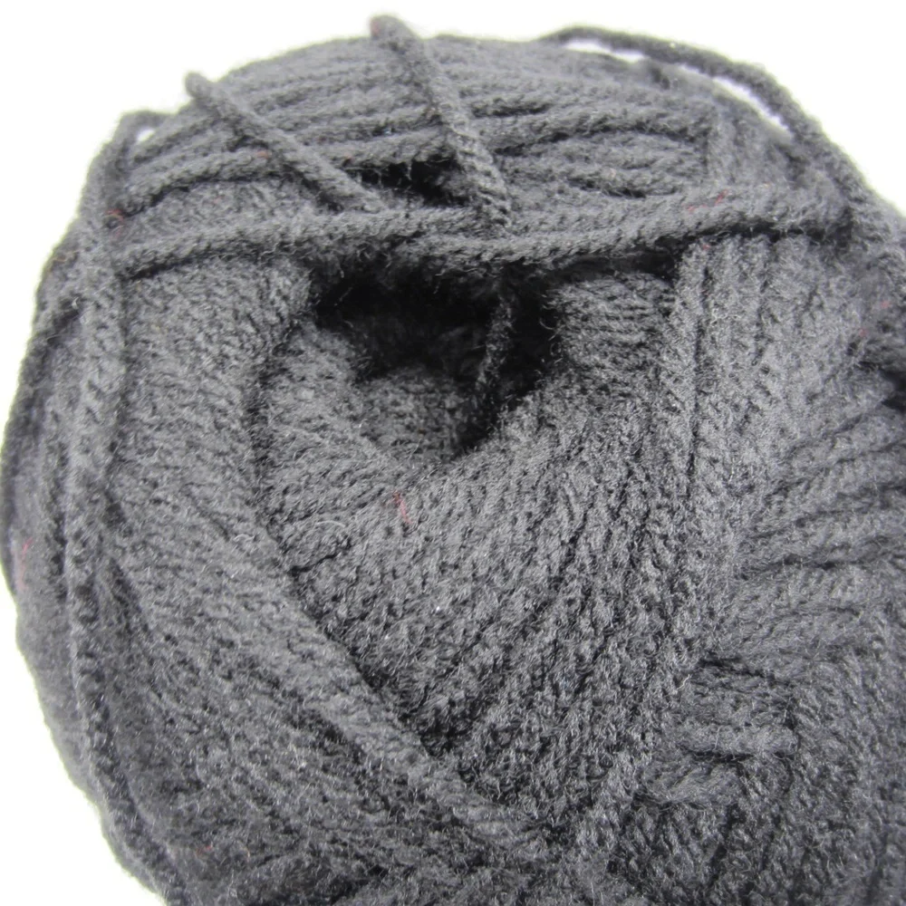 RED HEART Comfort‎ Yarn, Black Weight category: 4;!100% Acrylic